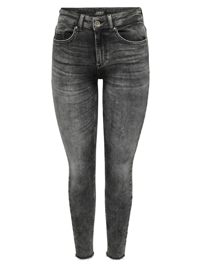 Only Jeans*ONLBLUSH MID SK ANKLE RW DNM DOT227 NOOS Dark Grey Denim