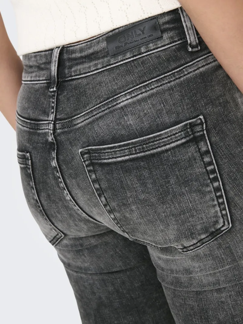 Only Jeans*ONLBLUSH MID SK ANKLE RW DNM DOT227 NOOS Dark Grey Denim