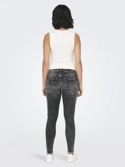 Only Jeans*ONLBLUSH MID SK ANKLE RW DNM DOT227 NOOS Dark Grey Denim