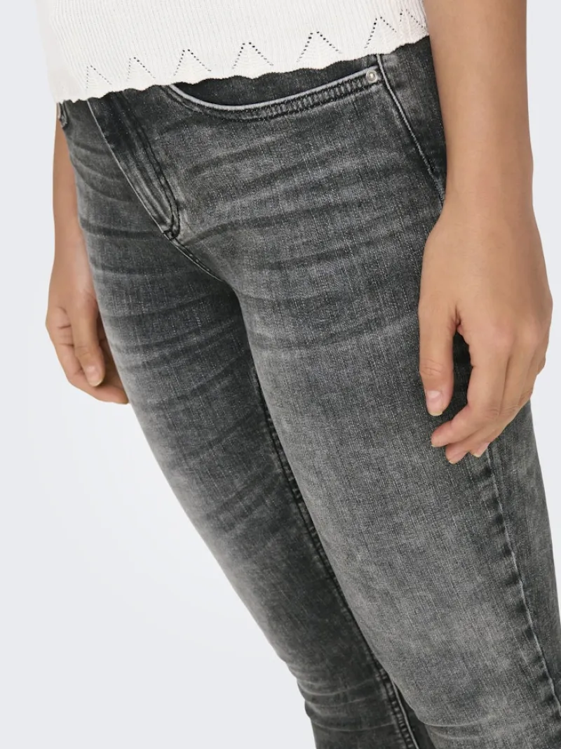 Only Jeans*ONLBLUSH MID SK ANKLE RW DNM DOT227 NOOS Dark Grey Denim