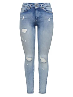 Only Jeans*ONLBLUSH MID SK RW AK DT DNM REA213 NOOS Light Blue Denim