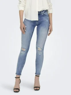 Only Jeans*ONLBLUSH MID SK RW AK DT DNM REA213 NOOS Light Blue Denim