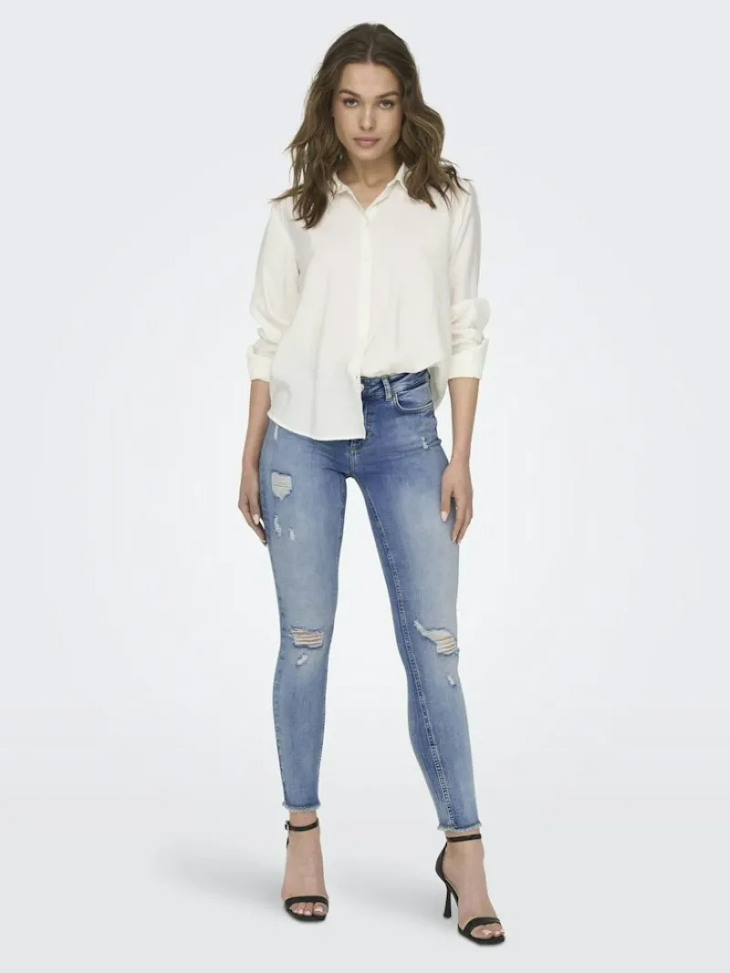 Only Jeans*ONLBLUSH MID SK RW AK DT DNM REA213 NOOS Light Blue Denim