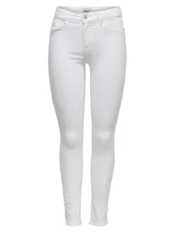 Only Jeans*ONLBLUSH MID SK RW ANK DNM REA0730 NOOS white