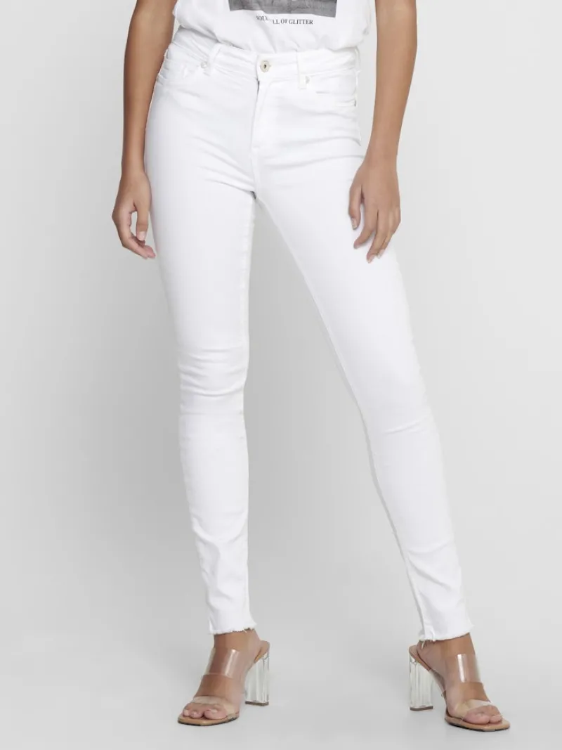 Only Jeans*ONLBLUSH MID SK RW ANK DNM REA0730 NOOS white