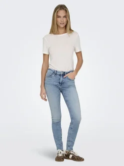 Only Jeans*ONLBLUSH MID SKIN ANK RW DNM CRO349 NOOS light medium blue denim
