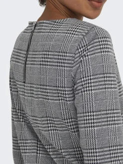 Only Kleider*ONLBRILLIANT 3/4 CHECK DRESS JRS Black