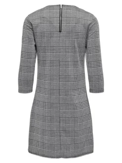 Only Kleider*ONLBRILLIANT 3/4 CHECK DRESS JRS Black