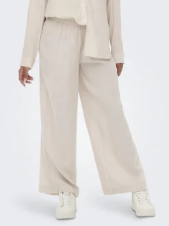 Only Hosen*ONLBRUXELLES HW LINEN BLEN PANT PNT NOOS moonbeam