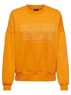 Only Pullover & Sweatshirts*ONLCALLIE L/S O-NECK BOX SWT apricot