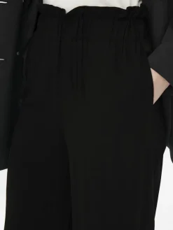 Only Hosen*ONLCALY LIFE HW PB WIDE CROP PNT NOOS Black