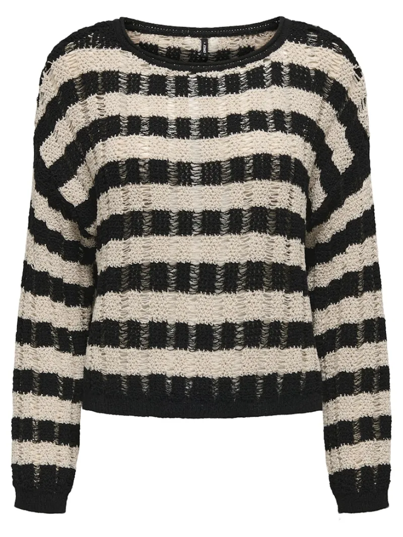 Only Pullover & Sweatshirts*ONLCAPRI LS O-NECK CC KNT Black