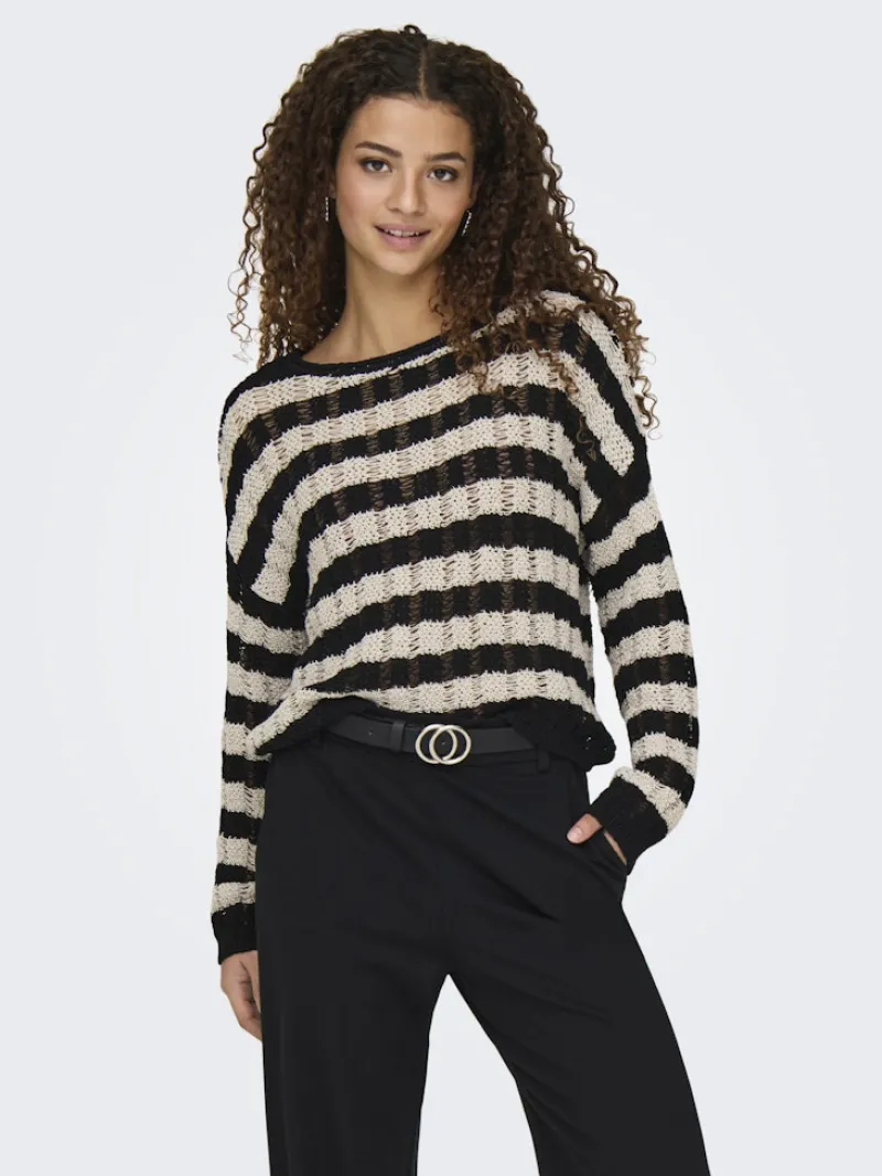 Only Pullover & Sweatshirts*ONLCAPRI LS O-NECK CC KNT Black