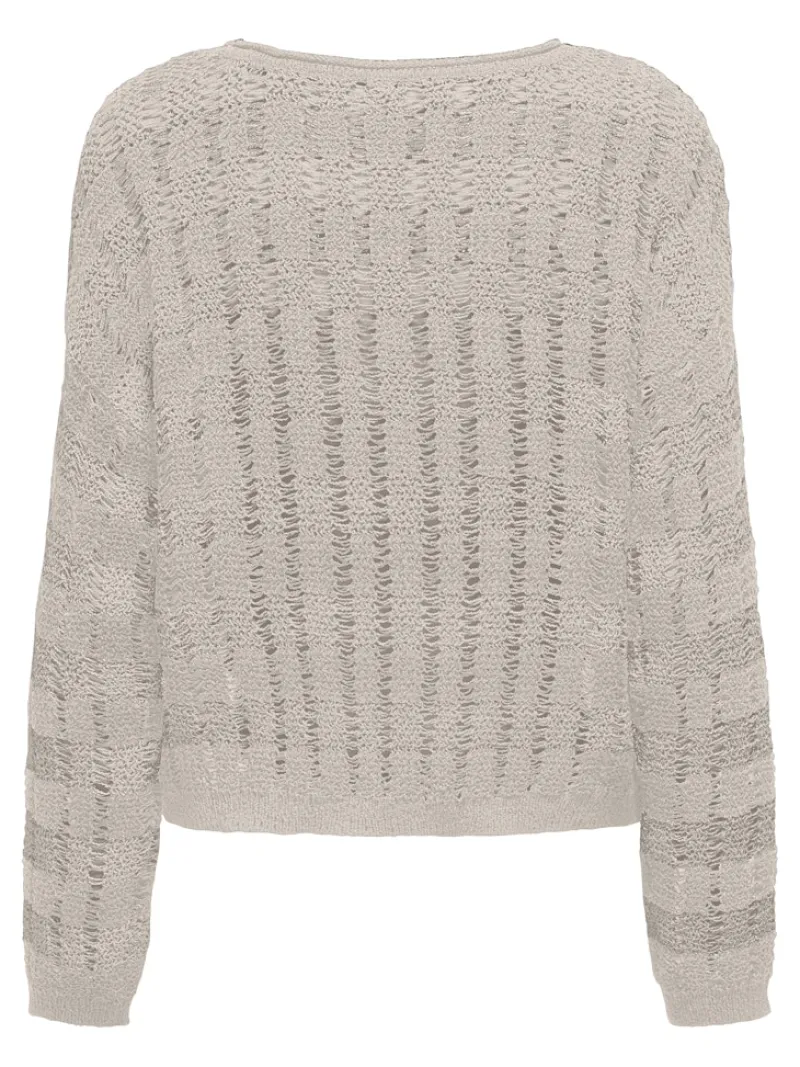 Only Pullover & Sweatshirts*ONLCAPRI LS O-NECK CC KNT pumice stone