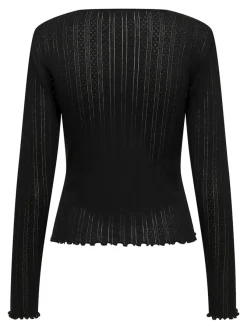 Only Shirts*ONLCARLOTTA L/S TOP NOOS JRS Black