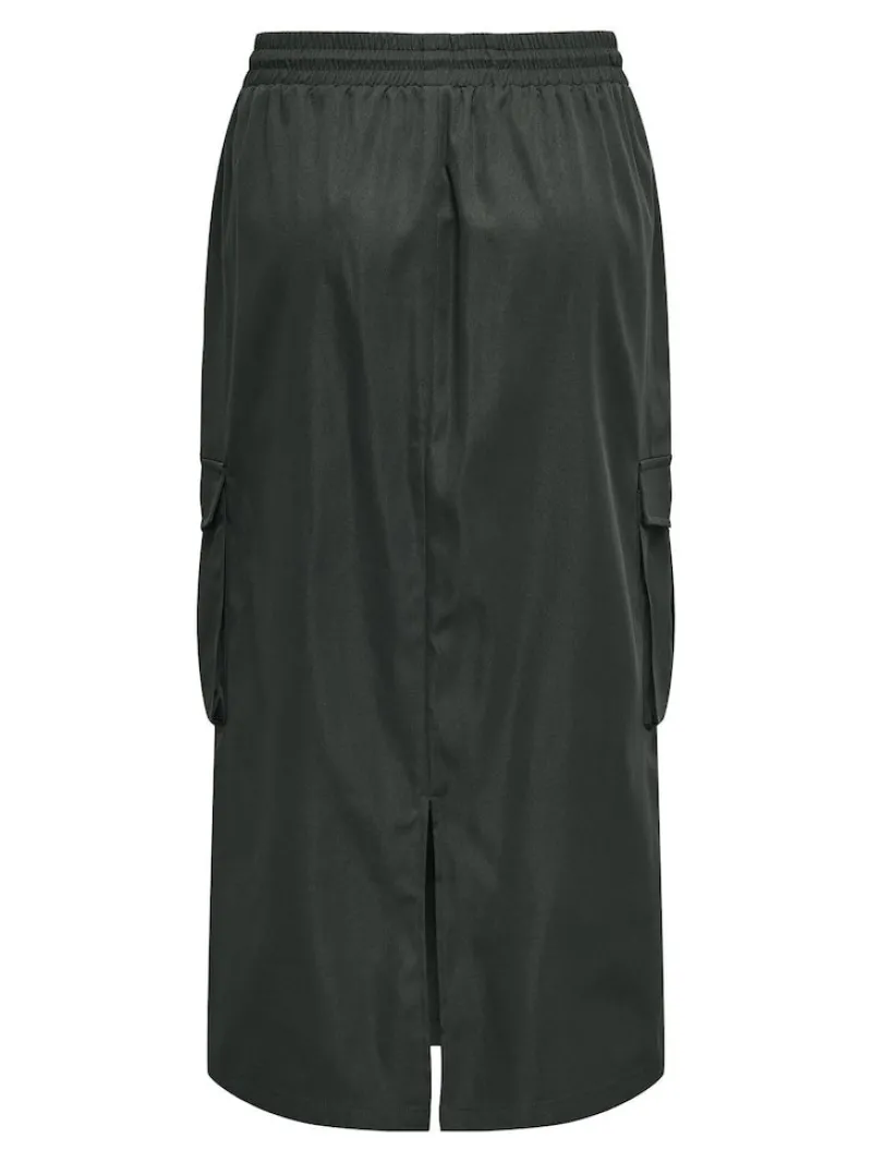 Only Röcke*ONLCASHI CARGO LONG SKIRT WVN NOOS raven