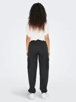 Only Hosen*ONLCASHI CARGO PANT WVN NOOS raven