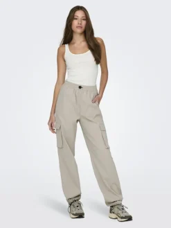 Only Hosen*ONLCASHI CARGO PANT WVN NOOS Chateau Gray