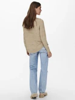 Only Pullover & Sweatshirts*ONLCAVIAR LS PULLOVER CS KNT humus