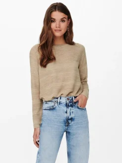 Only Pullover & Sweatshirts*ONLCAVIAR LS PULLOVER CS KNT humus