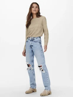 Only Pullover & Sweatshirts*ONLCAVIAR LS PULLOVER CS KNT humus