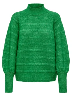 Only Pullover & Sweatshirts*ONLCELINA LS HIGH PULLOVER RP KNT Island Green
