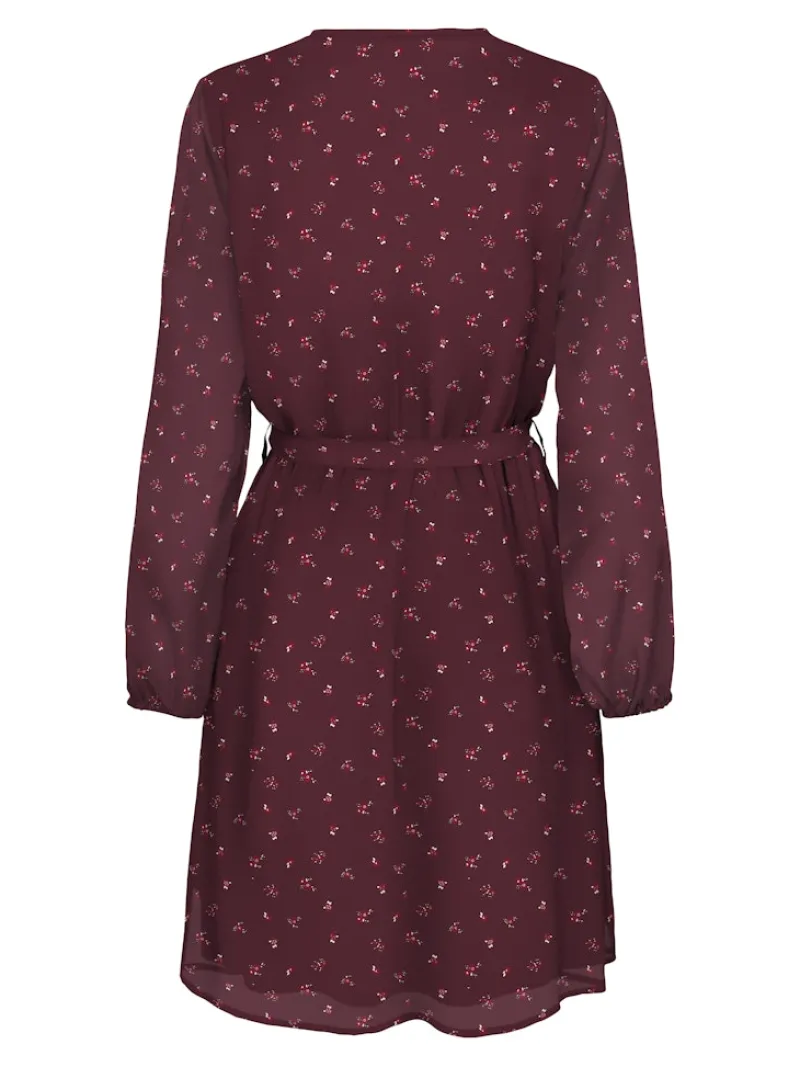 Only Kleider*ONLCERA LIFE 3/4 SHORT DRESS WVN NOOS windsor wine