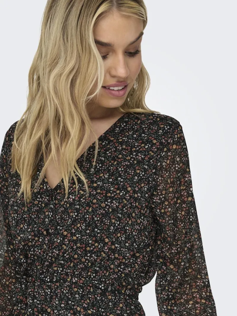 Only Kleider*ONLCERA LIFE 3/4 SHORT DRESS WVN NOOS schwarz4