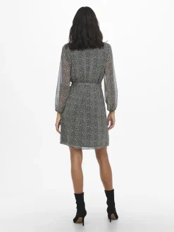 Only Kleider*ONLCERA LIFE 3/4 SHORT DRESS WVN NOOS black 10