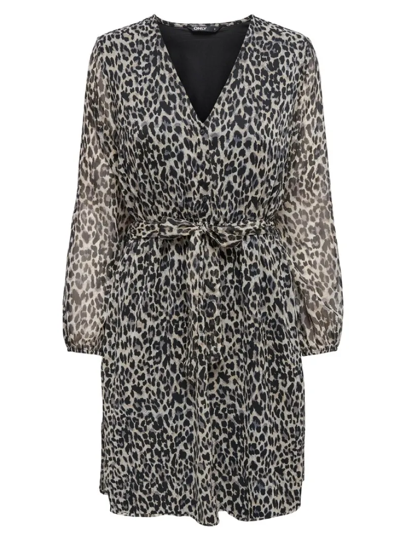 Only Kleider*ONLCERA LIFE 3/4 SHORT DRESS WVN NOOS pumice stone