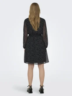 Only Kleider*ONLCERA LIFE 3/4 SHORT DRESS WVN NOOS schwarz5