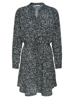 Only Kleider*ONLCORY LIFE L/S V-NECK TUNIC WVN NOOS Black