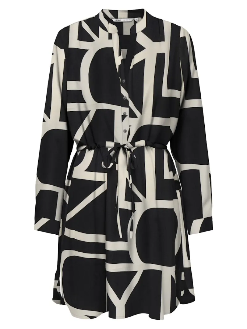 Only Kleider*ONLCORY LIFE L/S V-NECK TUNIC WVN NOOS Black