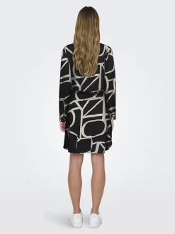 Only Kleider*ONLCORY LIFE L/S V-NECK TUNIC WVN NOOS Black