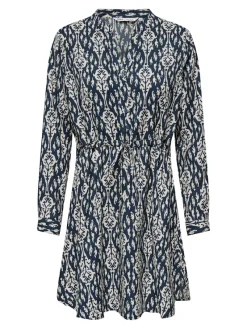 Only Kleider*ONLCORY LIFE L/S V-NECK TUNIC WVN NOOS Total Eclipse