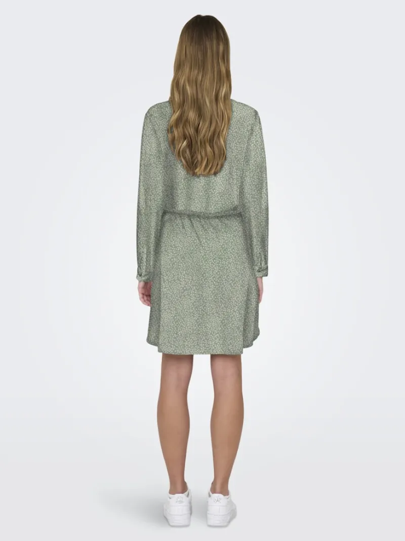 Only Kleider*ONLCORY LIFE L/S V-NECK TUNIC WVN NOOS lily pad