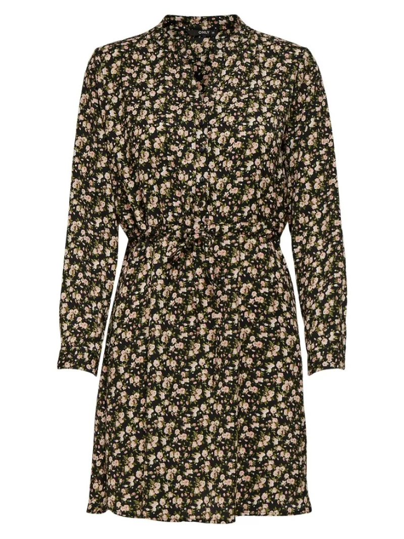 Only Kleider*ONLCORY LIFE L/S V-NECK TUNIC WVN NOOS black1