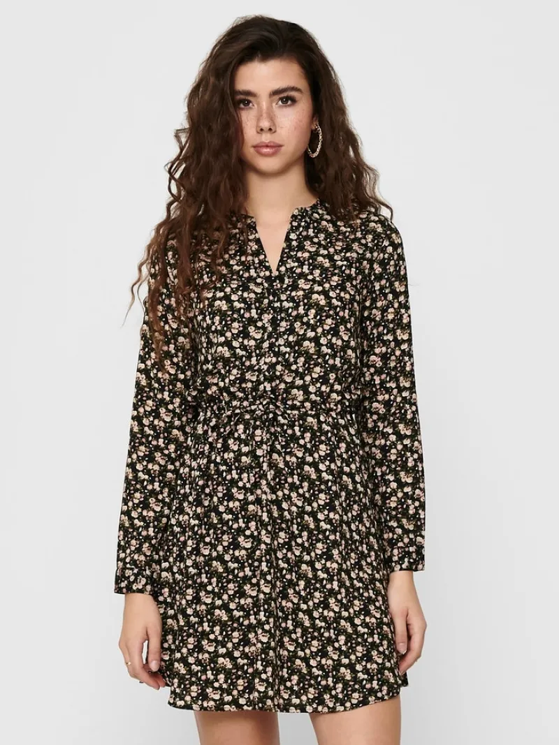 Only Kleider*ONLCORY LIFE L/S V-NECK TUNIC WVN NOOS black1