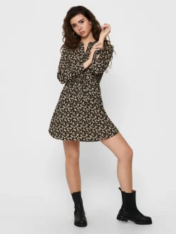 Only Kleider*ONLCORY LIFE L/S V-NECK TUNIC WVN NOOS black1