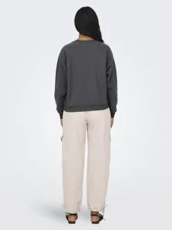 Only Pullover & Sweatshirts*ONLDAZE L/S O-NECK CC SWT magnet