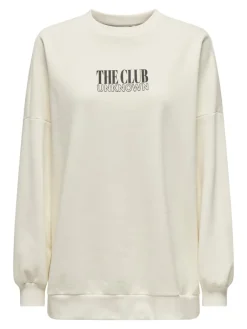 Only Pullover & Sweatshirts*ONLDAZE L/S PARTY O-NECK SWT Cloud Dancer