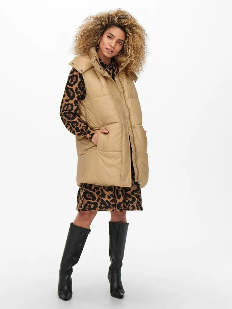 Only Westen*ONLDEMY PADDED WAISTCOAT OTW cuban sand