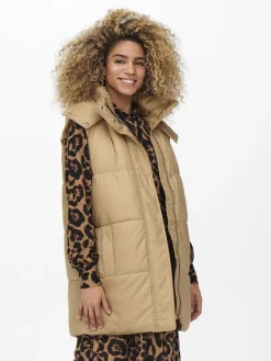 Only Westen*ONLDEMY PADDED WAISTCOAT OTW cuban sand