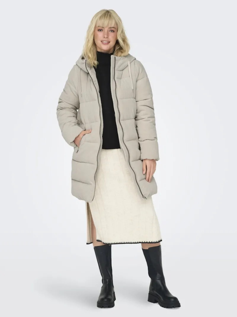 Only Jacken*ONLDOLLY LONG CORDUROY PUFFER OTW moonstruck
