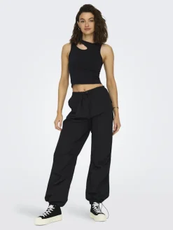 Only Hosen*ONLECHO MW PARACHUTE PANT PNT Black