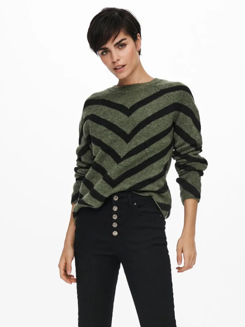 Only Pullover & Sweatshirts*ONLELIZA L/S PULLOVER KNT NOOS lizard