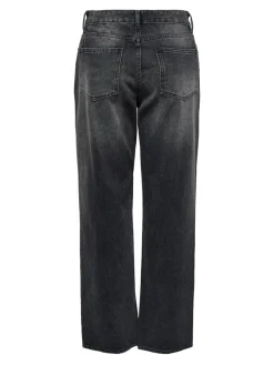 Only Jeans*ONLELLA MW STRAIGHT TAI523 DNM Washed Black