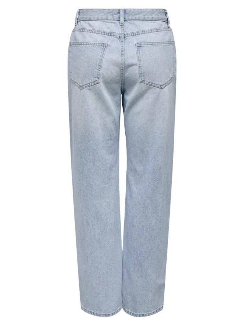 Only Jeans*ONLELLA MW STRAIGHT TAI518 DNM NOOS Light Blue Denim