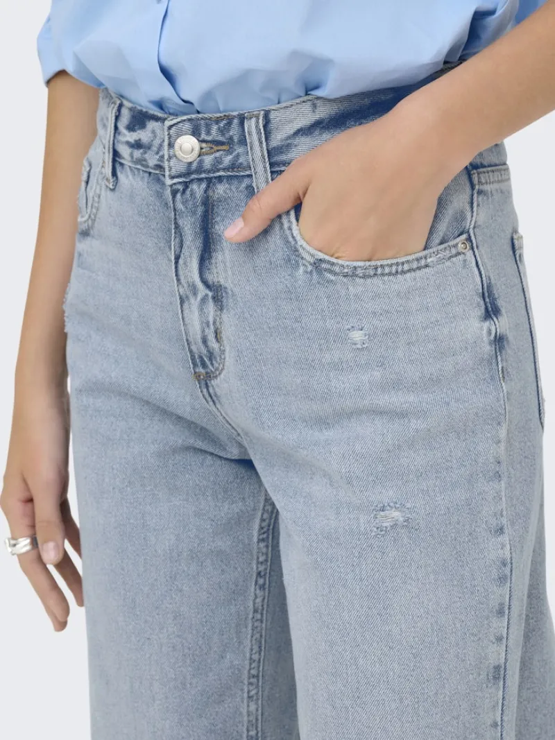 Only Jeans*ONLELLA MW STRAIGHT TAI518 DNM NOOS Light Blue Denim