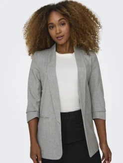 Only Jacken*ONLELLY 3/4 LIFE BLAZER TLR NOOS hellgrau2
